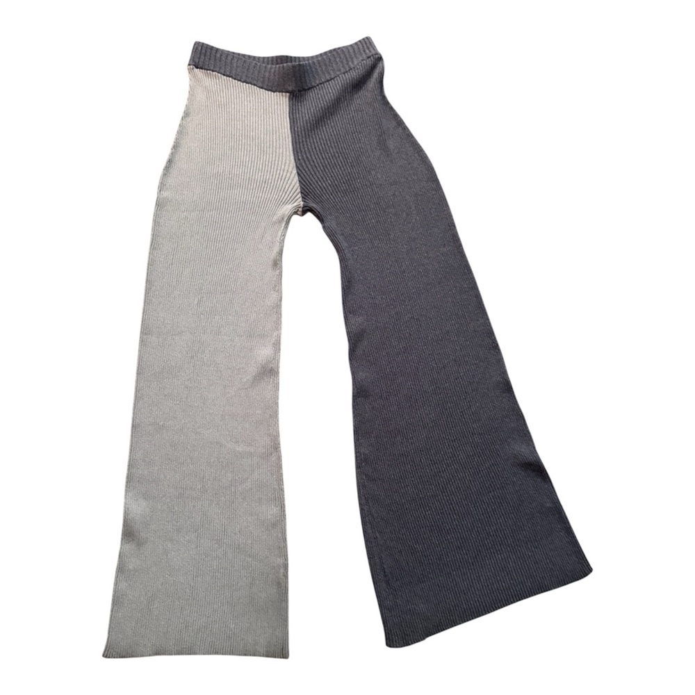 STAUD Kids Two-Tone Gray and Black Casual Bottoms